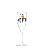 Personalizovaná nerozbitná pohár na prosecco s párom Personalizovaná nerozbitná pohár na prosecco s párom