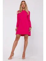 Dámske šaty M753 ružové - MOE Dámske šaty M753 ružové - MOE