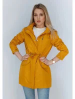 Žltá bunda typu parka (XW02X)