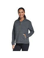 Skechers Go Walk Everywhere Full Zip bez kapucne W3JA261-GNBK zelené L