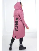 Tmavo ružová bunda s potlačou Tmavo ružová bunda s potlačou