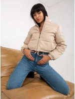 Dámsky kabát NM KR D2 3820 62 svetlo béžová