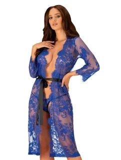 Zvodný župan Cobaltess peignoir - Obsessive