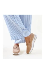 Dámske poltopánky 28906 Béžová s bielou - Flyfor