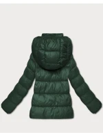 Dámska prešívaná zimná bunda do pása tmavozelená (T3-2656#-33) Dámska prešívaná zimná bunda do pása tmavozelená (T3-2656#-33)
