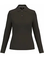 Kariban K 244 Dámske polo tričko s dlhým rukávom z piké 20.K244 tmavá khaki Kariban K 244 Dámske polo tričko s dlhým rukávom z piké 20.K244 tmavá khaki