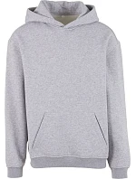 Build your Brand BY 410 Mikina s kapucňou z hrubej bavlny „Loose Fit“ 56.0410 melírovaná sivá Build your Brand BY 410 Mikina s kapucňou z hrubej bavlny „Loose Fit“ 56.0410 melírovaná sivá
