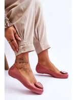 Damskie Baleriny Z Serduszkiem ZAXY LL285028 Różowe