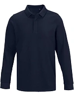 NEOBLU Owen LSL Men Pánske polo s dlhým rukávom z hrubého piké 24.4396 night blue