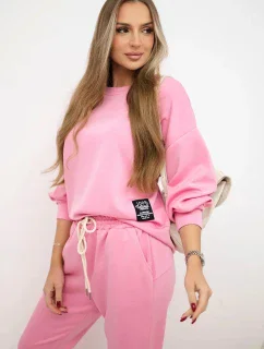 Tepláková súprava Butter fabric + nohavice svetloružová