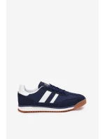 Buty Sportowe Sneakersy Męskie Granatowe Sivara