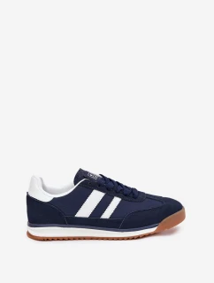 Buty Sportowe Sneakersy Męskie Granatowe Sivara