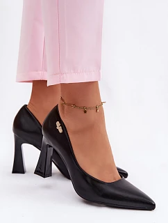 Elegantní Lodičky na Podpatku Vinceza 62276 Černé