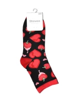 Dámske ponožky Steven art.136 Srdce Dámske ponožky Steven art.136 Srdce
