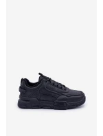 Ocieplane Męskie Sneakersy Big Star OO174584 HI-POLY SYSTEM Czarne
