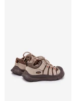 Chłopięce Buty Sportowe Trekkingowe Beżowe Falenisa