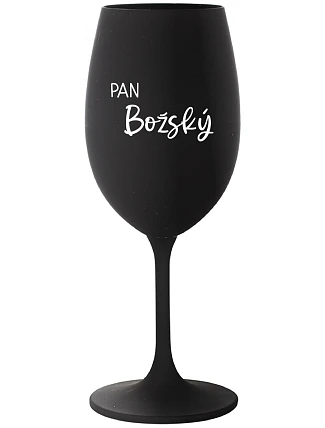 Pán Boh - čierny pohár na víno 350 ml Pán Boh - čierny pohár na víno 350 ml