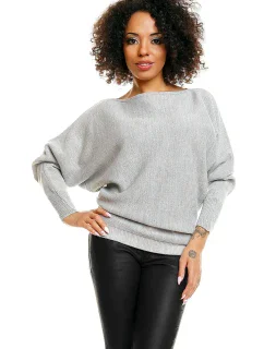 Sveter s netopierími rukávmi model 84282 PeeKaBoo