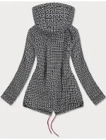 Obojstranná dámska bunda v bordovej farbe (BR9762)