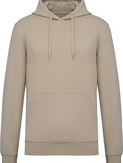 Kariban K 4027 Pánska ekologická mikina s kapucňou 20.4027 light sand