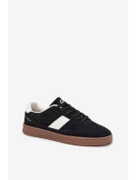 Zamszowe Sneakersy Damskie Vinceza 14029 Czarne