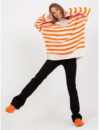 Dámsky sveter TW SW BI M59 oranžový Dámsky sveter TW SW BI M59 oranžový