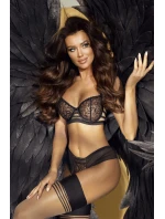 Dámske tangá Brasiliana V-10555 Black - Axami