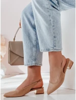 SLIMGIM khaki FashionStreet lodičky na podpätku ZY0864 SLIMGIM khaki FashionStreet lodičky na podpätku ZY0864