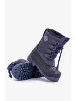 Vysoké teplé detské snehule so šnúrkou Lee Cooper LCJ-24-44-2843K Blue Vysoké teplé detské snehule so šnúrkou Lee Cooper LCJ-24-44-2843K Blue