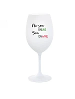 Nie som ONLINE, som ONWINE - pohár na biele víno 350 ml Nie som ONLINE, som ONWINE - pohár na biele víno 350 ml