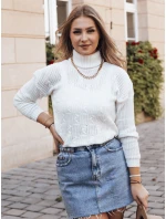Dámsky sveter AURI ecru FashionStreet MY1157