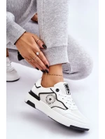 Damskie Sportowe Buty Big Star LL274440 Biało-Czarne