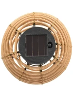 SOLÁRNA GUĽOVÁ LAMPA RATAN HNEDÁ PROGARDEN