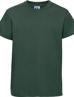 Russell Athletic 180B Detské tričko z hustej bavlny „Authentic“ 10.180B fľaškovozelené