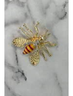 Brošňa včela A-2-21-9 červená