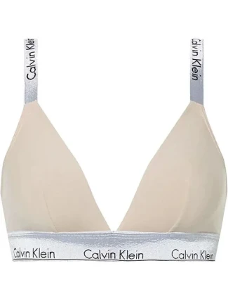 Podprsenka Bralette QF6132E - VJS - Béžová - Calvin Klein Podprsenka Bralette QF6132E - VJS - Béžová - Calvin Klein