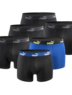 Pánske boxerky Puma 6-Pack Black Blue Comfortable Cotton