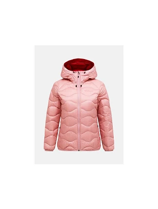 Dámska péřová bunda PEAK PERFORMANCE, model Helium Down Hood Jacket, ružová farba Dámska péřová bunda PEAK PERFORMANCE, model Helium Down Hood Jacket, ružová farba