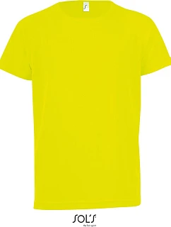 SOL'S Sporty Kids Detské športové tričko s raglánovými rukávmi 25.1166 neónovo žlté