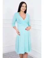 Šaty s prestrihom pod prsiami mincovňa Šaty s prestrihom pod prsiami mincovňa