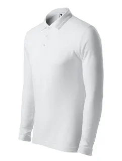 Polokošeľa Pique Polo LS biela