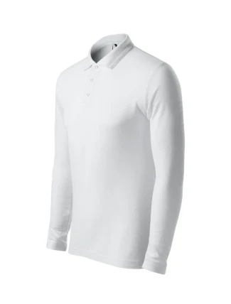 Polokošeľa Pique Polo LS biela