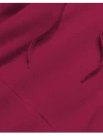 Dámska klokanie mikina vo vínovej bordovej farbe (YS10003-21)