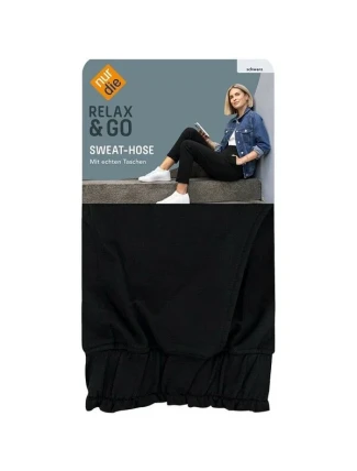 Moderné športové nohavice NUR DIE SWEAT HOME PANTS - NUR DIE - čierna Moderné športové nohavice NUR DIE SWEAT HOME PANTS - NUR DIE - čierna