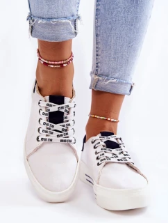 Damskie Trampki Memory Foam System Big Star KK276002 Białe