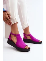 Zazoo 2914 Dámske semišové sandále Fuchsia Zazoo 2914 Dámske semišové sandále Fuchsia