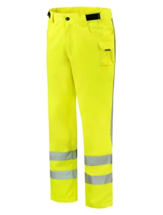 RWS Pracovné nohavice unisex fluorescenčná žltá