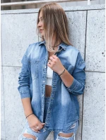 Dámska džínsová košeľa AMERICANA modrá FashionStreet DY0348
