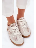 Sneakersy Damskie Daniel Lopez Just Dare SS2D4032 Zwierzęcy Wzór Beżowe
