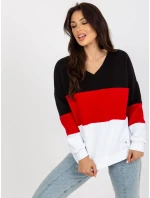 Mikina RV BL 8377.89 čierna a červená